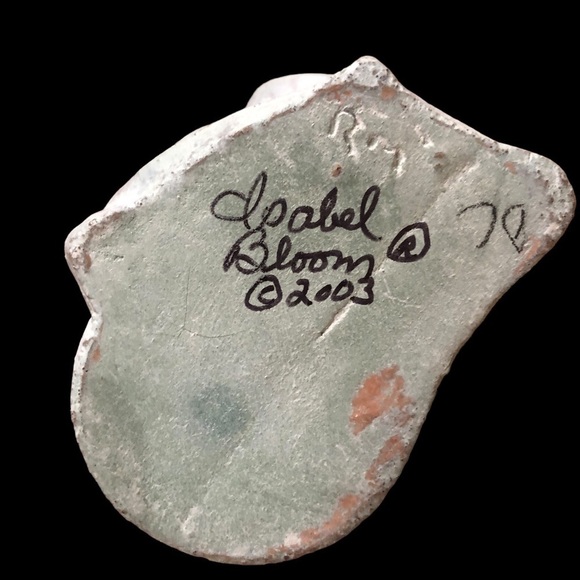 Isabel Bloom/ Vintage/Cherub Girl/signed not dated /sculpture/ concrete figurine - Picture 6 of 6